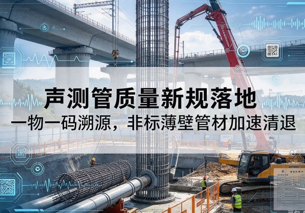 南岸区声测管质量新规落地，一物一码溯源，非标薄壁管材加速清退