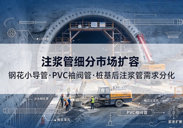 南岸区注浆管细分市场扩容，隧道钢花小导管、PVC 袖阀管、桩基后注浆管需求分化